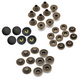 PRYM 15mm Small S Spring Press Studs with Black Plastic Cap (10 Sets)